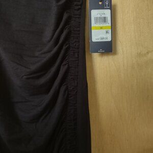 Tommy Hilfiger - black tank dress - ruching - midi maxi dress - NWT - size M